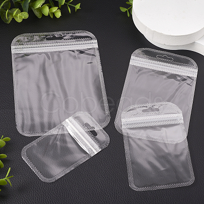100Pcs 4 Styles Transparent Plastic Resealable Packaging Bags OPP-TA0001-03-1
