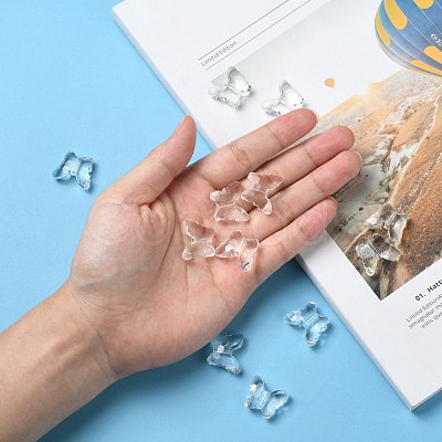 Transparent Acrylic Beads PL405Y-6-1