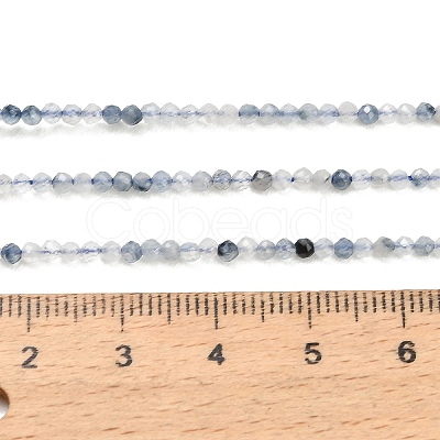 Natura Blue Rutilated Quartz Beads Strands GG-CBA3921-A05-2mm-1