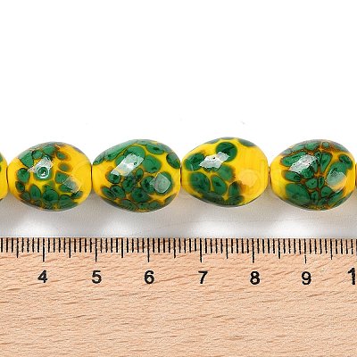 Handmade Lampwork Beads Strands X1-LAMP-Q036-08B-1
