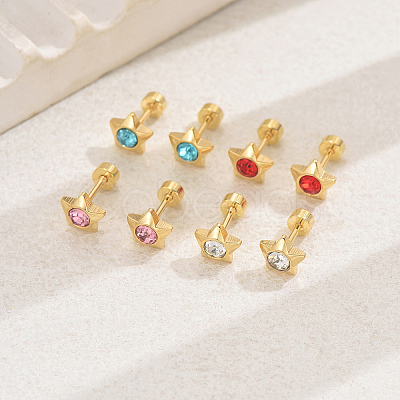 4 Pairs Elegant Set of Four Pairs of Fashionable and Versatile Earrings BI7244-2-1