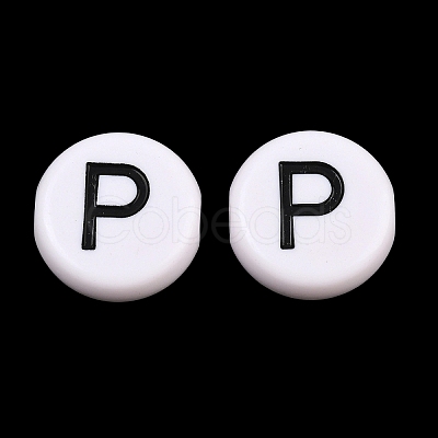 Opaque White Acrylic European Beads AC-CBA3BDD-01P-1