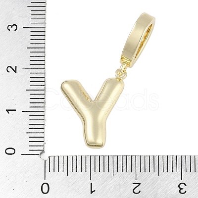 Brass Micro Pave Clear Cubic Zirconia Pendants KK-M289-01Y-G-1