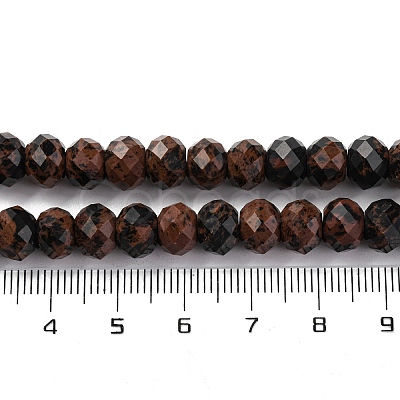 Natural Mahogany Obsidian Beads Strands G-K380-A15-01-1