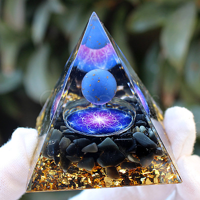 Orgonite Pyramid Resin Energy Generators PW-WG94568-14-1