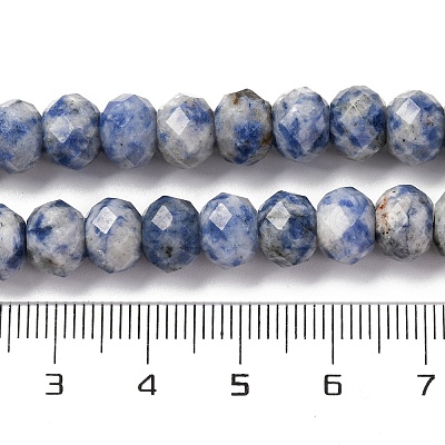 Natural Blue Spot Jasper Beads Strands G-K380-A02-01-1