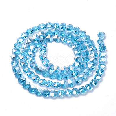 Electroplate Glass Beads EGLA-Q091-14mm-A10-1