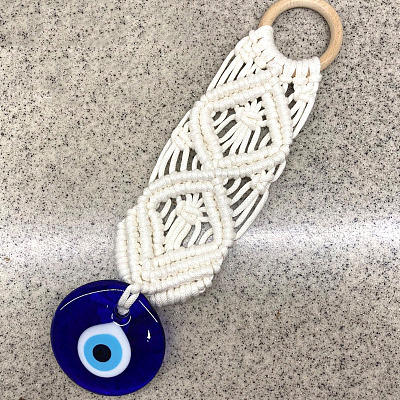 Cotton Cord Macrame Woven Wall Hanging LS-EVIL-PW0002-19-1