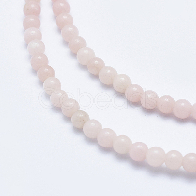 Natural Pink Opal Beads Strands G-E444-28-4mm-1