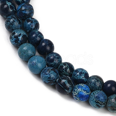 Dyed Natural Regalite/Imperial Jasper/Sea Sediment Jasper Beads Strands G-B124-C04-05-1