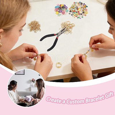 1 Bag DIY Keychain Kit DIY-GL0007-19B-1