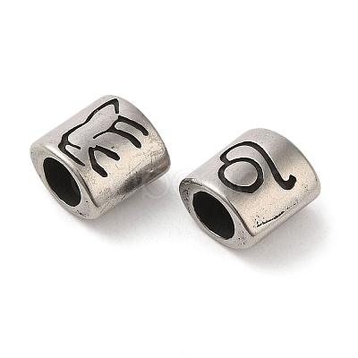 Oval with Constellation 304 Stainless Steel Beads STAS-E215-05AS-03-1