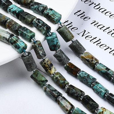 Natural African Turquoise(Jasper) Beads Strands G-S376-012-1