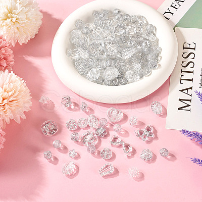 100G Transparent Acrylic Beads MACR-TA0002-02K-1