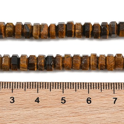Natural Tiger Eye Beads Strands G-G317-A27-3X6MM-1