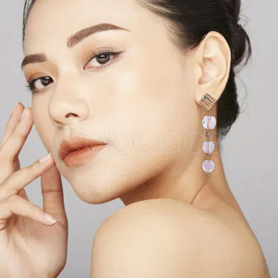 10Pcs Rhombus Brass Stud Earring Findings KK-AR0004-04-1