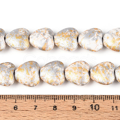 Spray Painted Synthetic Turquoise Beads Strands G-N352-28A-01-1