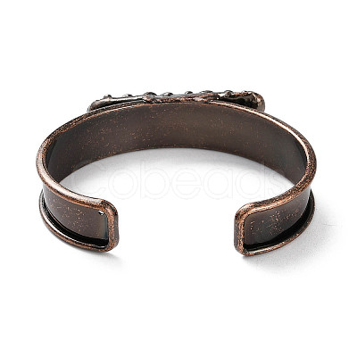 Natural Kyanite Open Cuff Bangles BJEW-A015-01R-1
