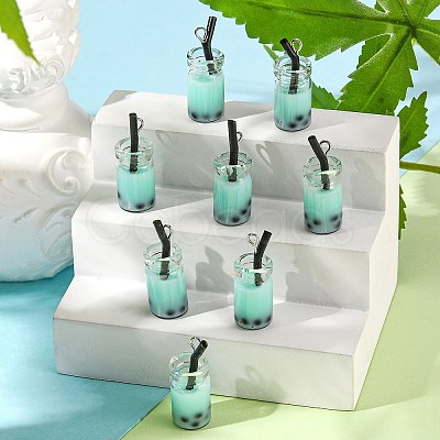 Glass Bottle Pendants X-CRES-N017-03D-1