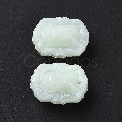 Opaque Acrylic Beads OACR-E015-07G-1