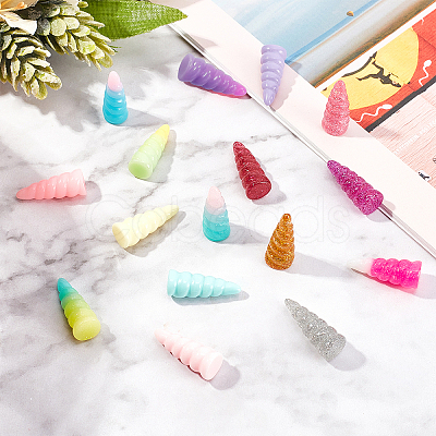 64Pcs Resin Cabochons RESI-SC0001-88-1