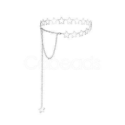 Hollow Out Alloy Star Link Chain Waist Belly Chains for Women FS-WGA1E3D-02-1