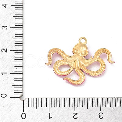 304 Stainless Steel Enamel Pendants STAS-Q119-19G-01-1