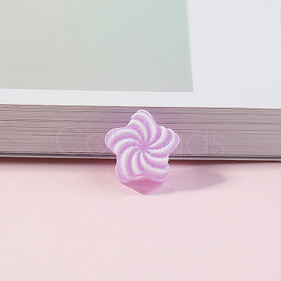 Opaque Resin Imitation Candy Cabochons RESI-H034-46D-1