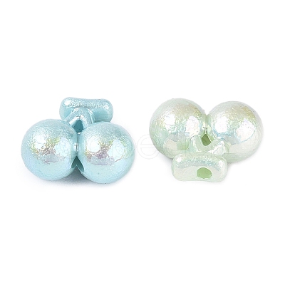 UV Plating Opaque Acrylic Beads OACR-N160-12-1