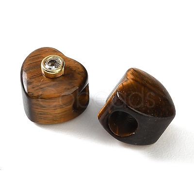 Natural Tiger Eye European Beads GG-CBA1AE1-03G-01-1
