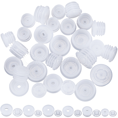 Gorgecraft 120 Sets 6 Styles Plastic Dustproof Bottle Stoppers AJEW-GF0008-16-1