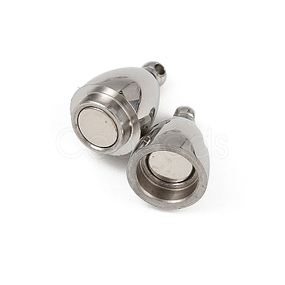 304 Stainless Steel Magnetic Clasps Hand Polished STAS-C127-14P-1