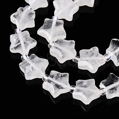 Natural Quartz Crystal Beads Strands G-T138-186-1