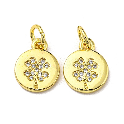 Golden Brass Pendants KK-L209-012G-02-1
