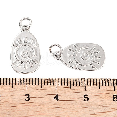 Rack Plating Brass Pendants KK-C056-06P-1
