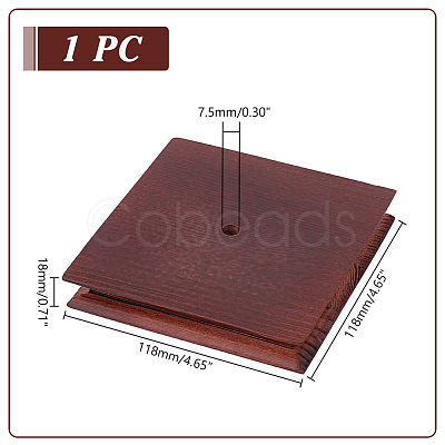 Wood Display Pedestals WOOD-WH0034-78B-1