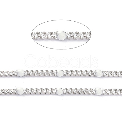 304 Stainless Steel Enamel Curb Chains CHS-P013-01P-11-1