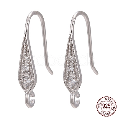 Anti-Tarnish Rhodium Plated 925 Sterling Silver STER-L054-16P-1