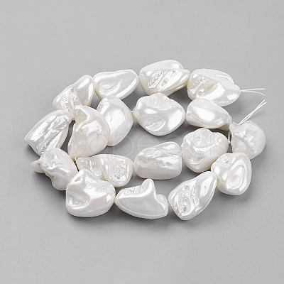 Shell Pearl Beads Strands X-BSHE-K010-08A-1
