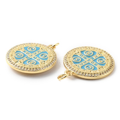 Rack Plating Brass Pendants X-KK-F852-26G-1