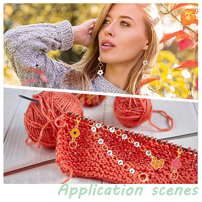 DIY Bee Daisy Knitting Tool Sets HJEW-UN00027-1