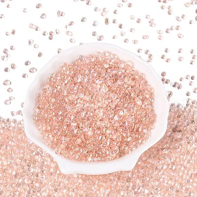 Transparent Electroplate Glass Beads EGLA-Q138-01L-1