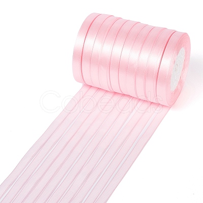 Breast Cancer Pink Awareness Ribbon Making Materials Valentines Day Gifts Boxes Packages Single Face Satin Ribbon RC10mmY004-1