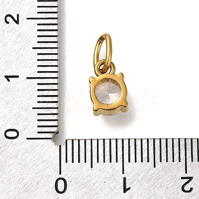 Ion Plating(IP) 304 Stainless Steel Rhinestone Pendants STAS-A104-15G-01-1
