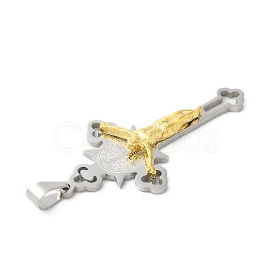 PVD Vacuum Plating 304 Stainless Steel Big Pendants STAS-D052-03GP-1
