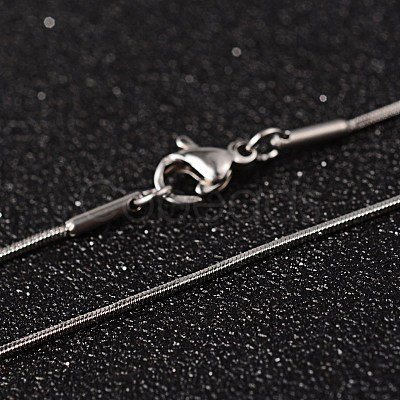 Non-Tarnish 304 Stainless Steel Snake Chain Necklaces X-NJEW-O096-16-1