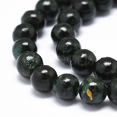 Natural Fuchsite Beads Strands G-O201A-09A-1
