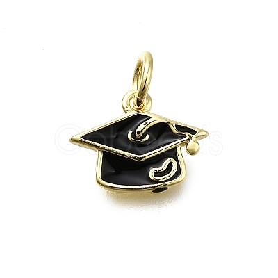 Brass Enamel Charms X-KK-K400-30G-1