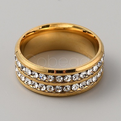 Rhinestone Finger Ring RJEW-WH0012-20G-1