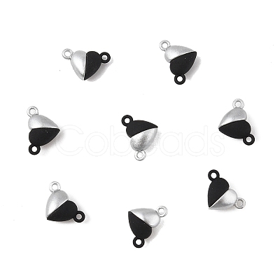 10 Sets Alloy Magnetic Clasps with Loops FIND-LP0004-76D-1